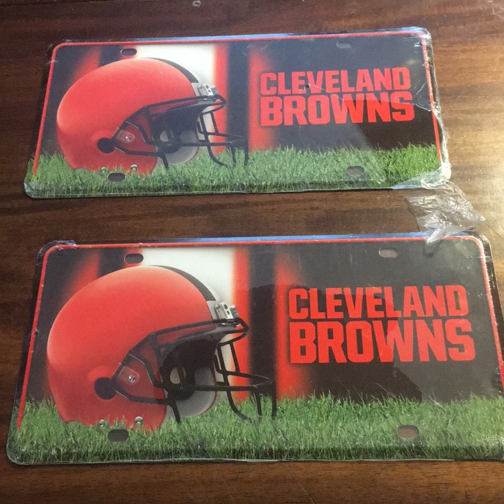 Cleveland Browns NFL license plate tag